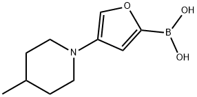 4-(4-Methylpiperidin-1-yl)furan-2-boronic acid Struktur