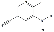 2-Methyl-5-cyanopyridine-3-boronic acid Struktur