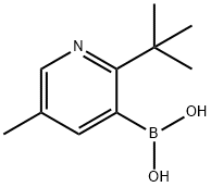5-Methyl-2-(tert-butyl)pyridine-3-boronic acid Structure