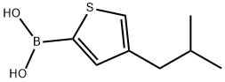 4-(iso-Butyl)thiophene-2-boronic acid Struktur