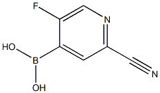 5-Fluoro-2-cyanopyridine-4-boronic acid Structure