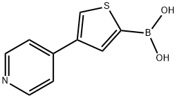 4-(Pyridin-4-yl)thiophene-2-boronic acid 化学構造式