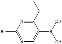 2-Bromo-4-ethylpyrimidine-5-boronic acid 结构式