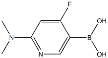 4-Fluoro-2-(dimethylamino)pyridine-5-boronic acid Structure
