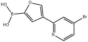 4-(4-Bromopyridin-2-yl)furan-2-boronic acid Struktur