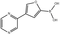 4-(Pyrazin-2-yl)furan-2-boronic acid Structure