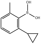 2-Methyl-6-cyclopropylphenylboronic acid 结构式