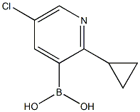 5-Chloro-2-(cyclopropyl)pyridine-3-boronic acid Structure