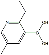 5-Methyl-2-ethylpyridine-3-boronic acid Struktur