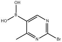2-Bromo-4-methylpyrimidine-5-boronic acid,2225179-91-7,结构式
