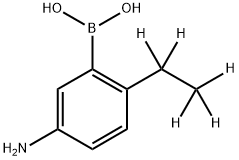 3-Amino-6-(ethyl-d5)-phenylboronic acid 结构式