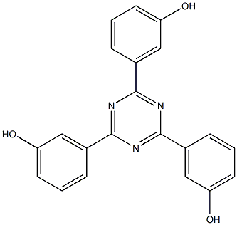3,3',3''-(1,3,5-triazine-2,4,6-triyl)triphenol Struktur