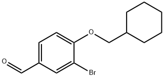 3-Bromo-4-cyclohexylmethoxybenzaldehyde Structure