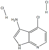 4-chloro-1H-pyrrolo[2,3-b]pyridin-3-amine dihydrochloride Struktur
