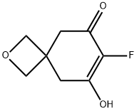 7-fluoro-8-hydroxy-2-oxaspiro[3.5]non-7-en-6-one Structure
