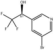 (S)-1-(5-bromopyridin-3-yl)-2,2,2-trifluoroethanol Structure