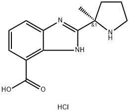 (R)-2-(2-Methyl-2-pyrrolidinyl)-1H-benzimidazole-4-carboxylic Acid Dihydrochloride Struktur