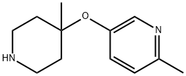 2-methyl-5-[(4-methylpiperidin-4-yl)oxy]pyridine Structure