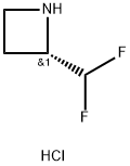 (2S)-2-(difluoromethyl)azetidine hydrochloride Structure