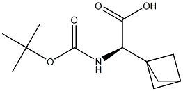 (2R)-2-{bicyclo[1.1.1]pentan-1-yl}-2-{[(tert-butoxy)carbonyl]amino}acetic acid Structure