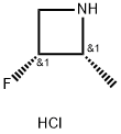 (2R,3R)-3-fluoro-2-methylazetidine hydrochloride Structure