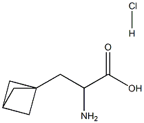 2-氨基-3-(双环螺[1.1.1]戊-1-基)丙酸盐酸盐,2231673-00-8,结构式