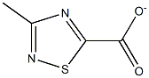 3-methyl-1,2,4-thiadiazole-5-carboxylate 化学構造式