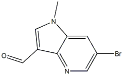 6-bromo-1-methyl-1H-pyrrolo[3,2-b]pyridine-3-carbaldehyde Structure