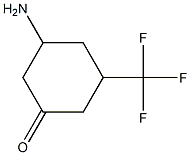 3-amino-5-(trifluoromethyl)cyclohexan-1-one 化学構造式