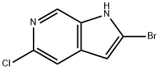 2-bromo-5-chloro-1H-pyrrolo[2,3-c]pyridine Struktur