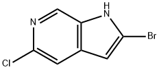 2-溴-5-氯-1H-吡咯并[2,3-C]吡啶,2231674-73-8,结构式