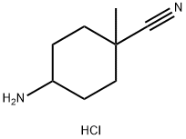 4-amino-1-methylcyclohexane-1-carbonitrile hydrochloride Structure