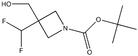 tert-butyl 3-(difluoromethyl)-3-(hydroxymethyl)azetidine-1-carboxylate Structure