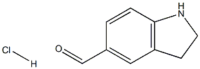 1H-indole-5-carboxaldehyde, 2,3-dihydro- HCl Structure