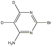 2-bromopyrimidin-5,6-d2-4-amine Structure