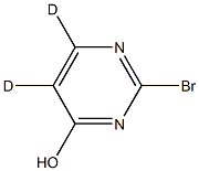 2-bromopyrimidin-5,6-d2-4-ol Structure