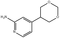 4-(1,3-dioxan-5-yl)pyridin-2-amine Structure