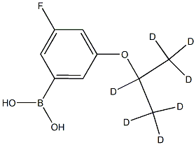 (3-fluoro-5-((propan-2-yl-d7)oxy)phenyl)boronic acid Structure