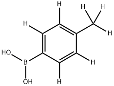 (4-(methyl-d3)phenyl-2,3,5,6-d4)boronic acid Structure