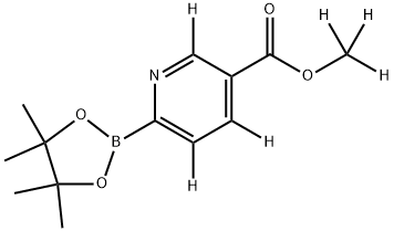 methyl-d3 6-(4,4,5,5-tetramethyl-1,3,2-dioxaborolan-2-yl)nicotinate-2,4,5-d3 Structure