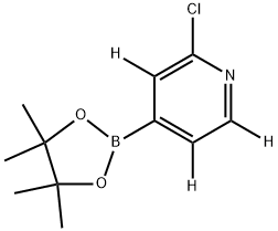 2-chloro-4-(4,4,5,5-tetramethyl-1,3,2-dioxaborolan-2-yl)pyridine-3,5,6-d3,2241870-33-5,结构式