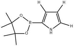 2-(4,4,5,5-tetramethyl-1,3,2-dioxaborolan-2-yl)-1H-pyrrole-3,4,5-d3 化学構造式