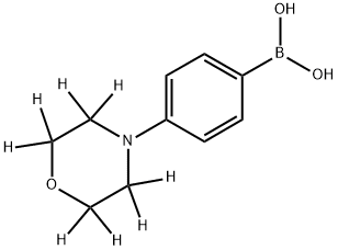 (4-(morpholino-d8)phenyl)boronic acid 化学構造式