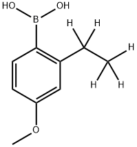 (2-(ethyl-d5)-4-methoxyphenyl)boronic acid Struktur