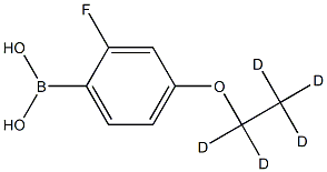 (4-(ethoxy-d5)-2-fluorophenyl)boronic acid Struktur