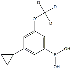 (3-cyclopropyl-5-(methoxy-d3)phenyl)boronic acid|