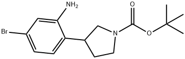 tert-butyl 3-(2-amino-4-bromophenyl)pyrrolidine-1-carboxylate|