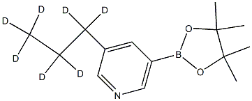 3-(propyl-d7)-5-(4,4,5,5-tetramethyl-1,3,2-dioxaborolan-2-yl)pyridine Struktur