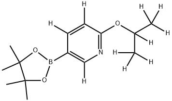 2-((propan-2-yl-d7)oxy)-5-(4,4,5,5-tetramethyl-1,3,2-dioxaborolan-2-yl)pyridine-3,4,6-d3 Structure