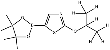 2-((propan-2-yl-d7)oxy)-5-(4,4,5,5-tetramethyl-1,3,2-dioxaborolan-2-yl)thiazole Structure